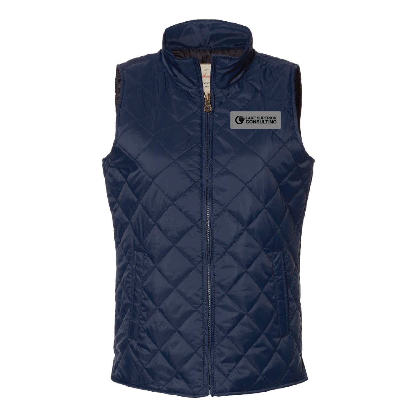 LSC Women's Vintage Diamond Quilted Vest