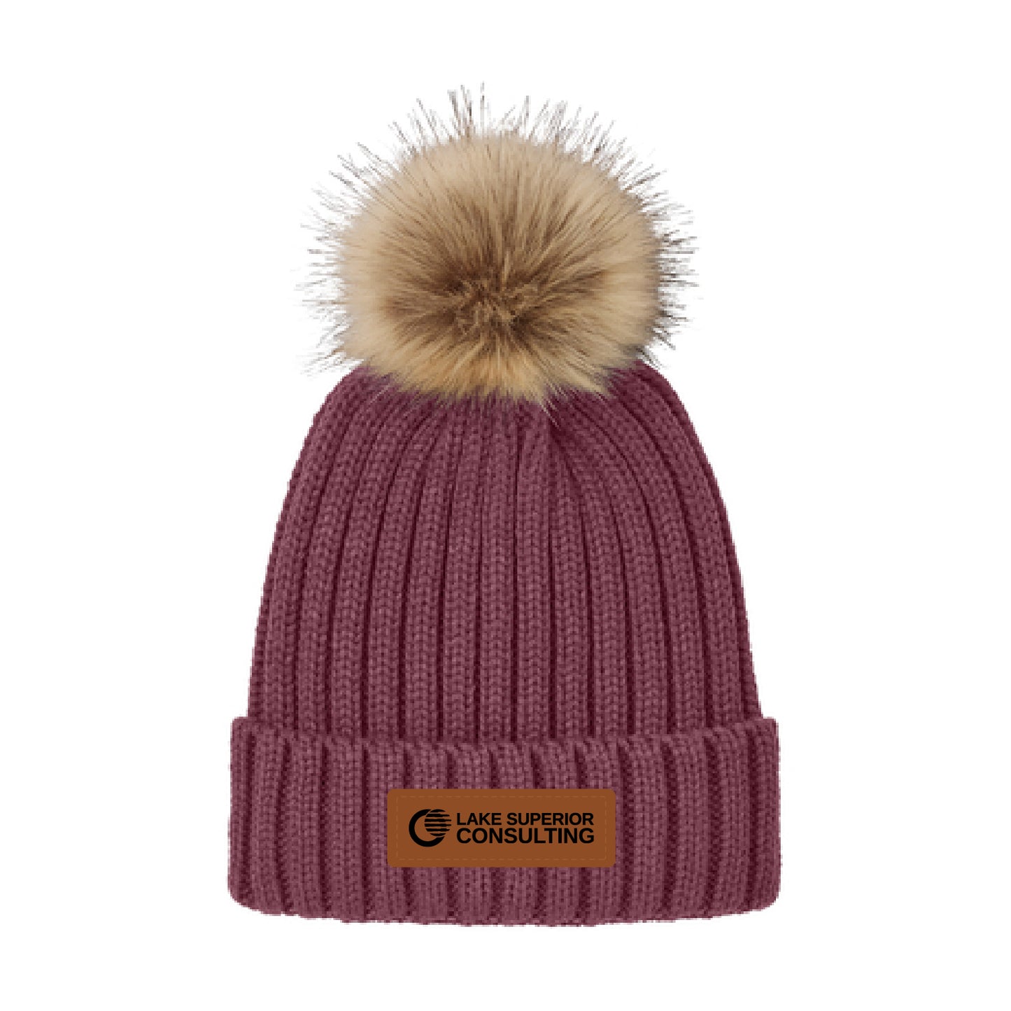 LSC Faux Fur Pom Beanie
