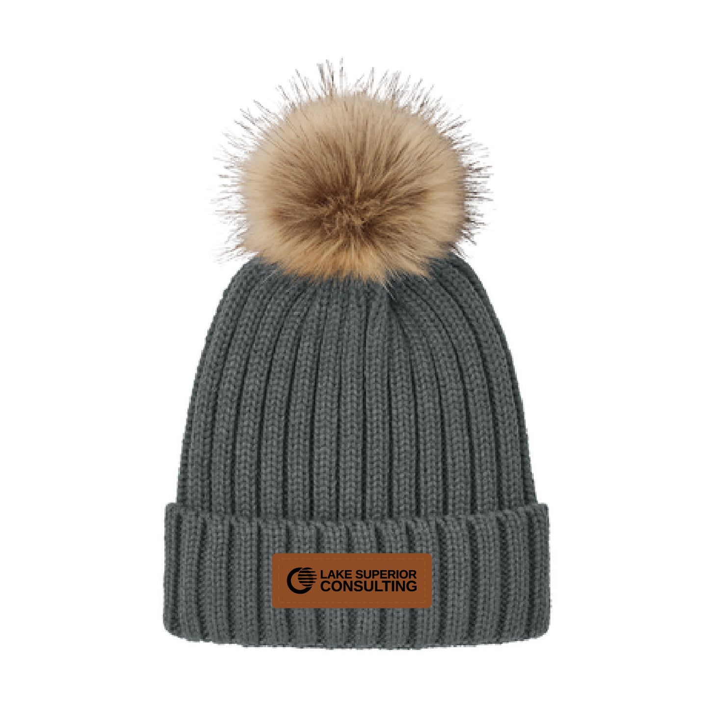 LSC Faux Fur Pom Beanie
