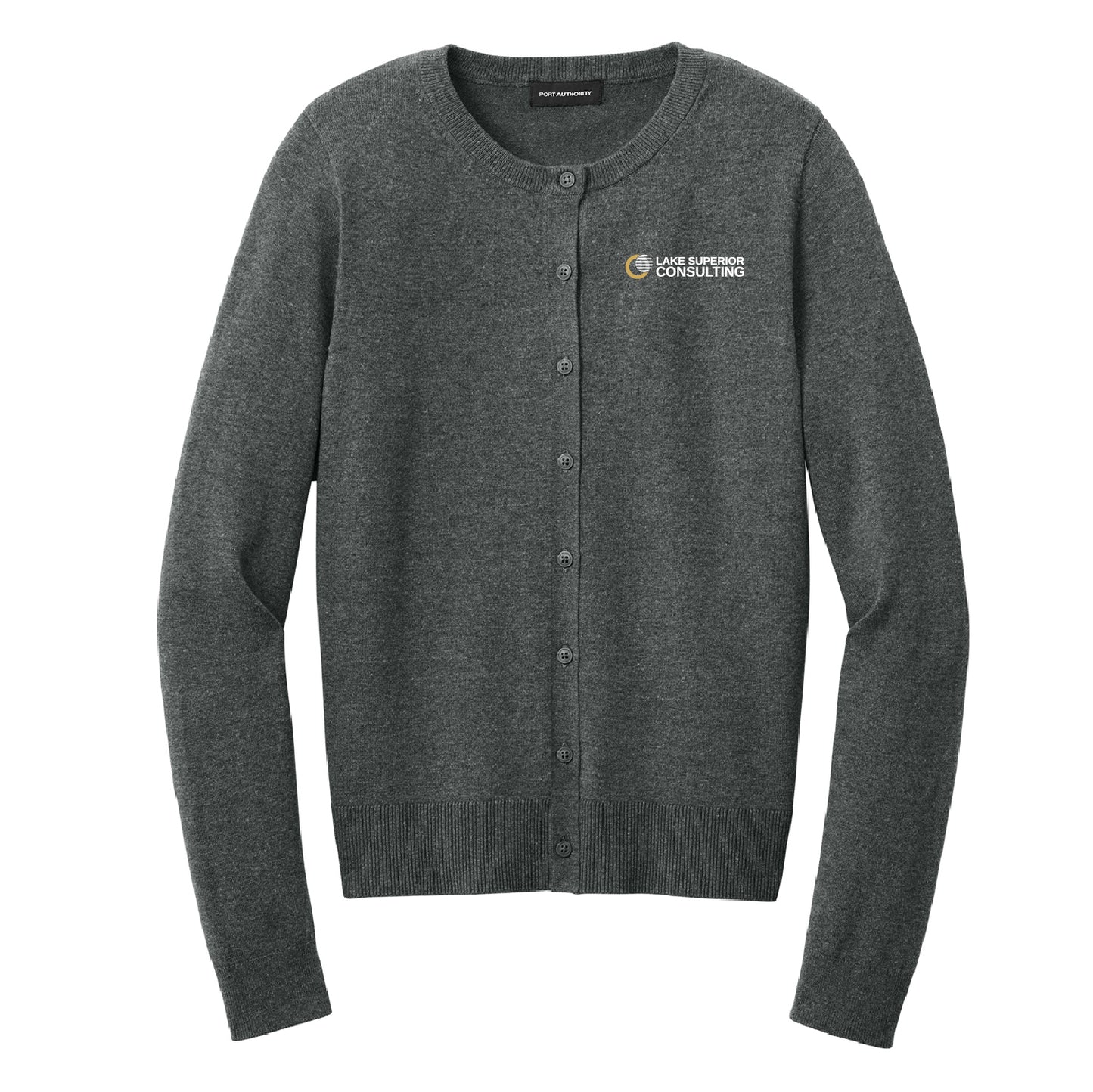 Port Authority Women’s Easy Care Crewneck Cardigan Sweater