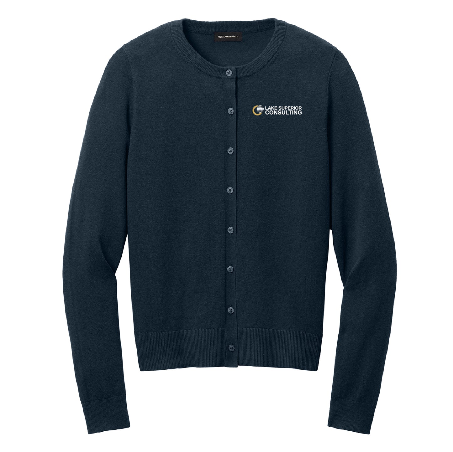 Port Authority Women’s Easy Care Crewneck Cardigan Sweater