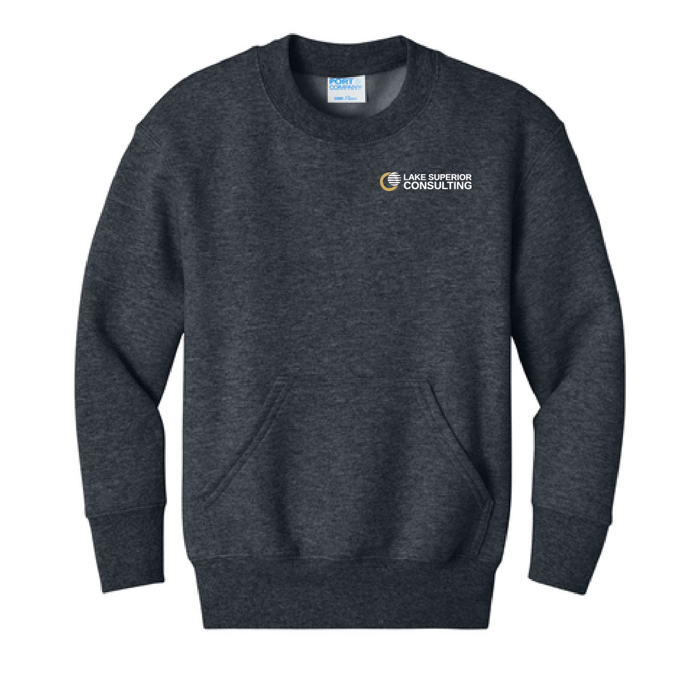 LSC Youth Unisex Core Fleece Crewneck Pocket Sweatshirt