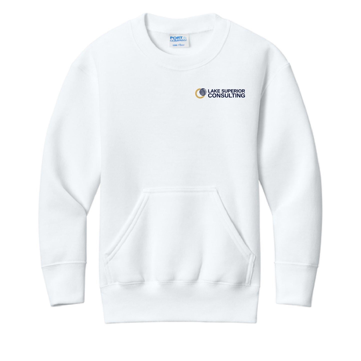 LSC Youth Unisex Core Fleece Crewneck Pocket Sweatshirt