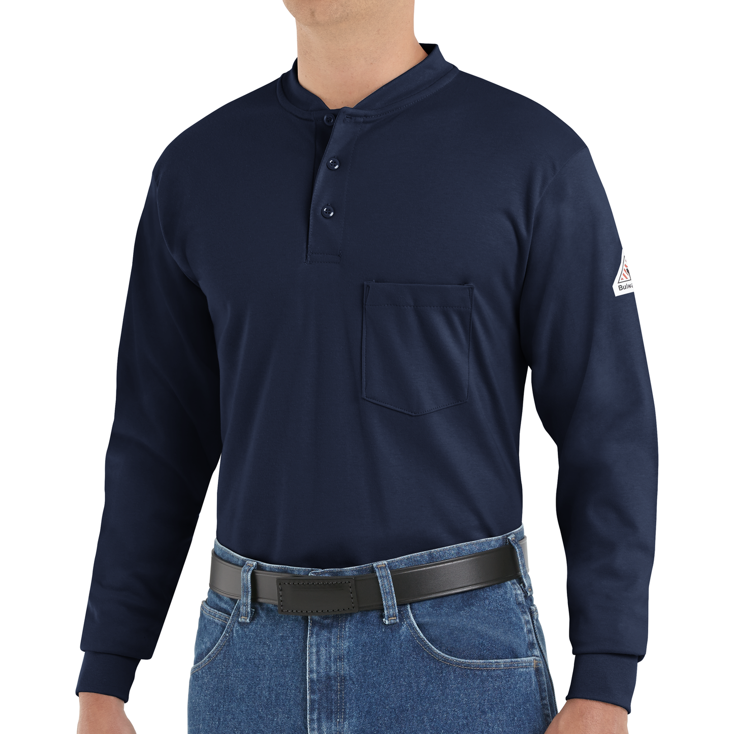 LSC Long Sleeve Tagless Henley Shirt FR