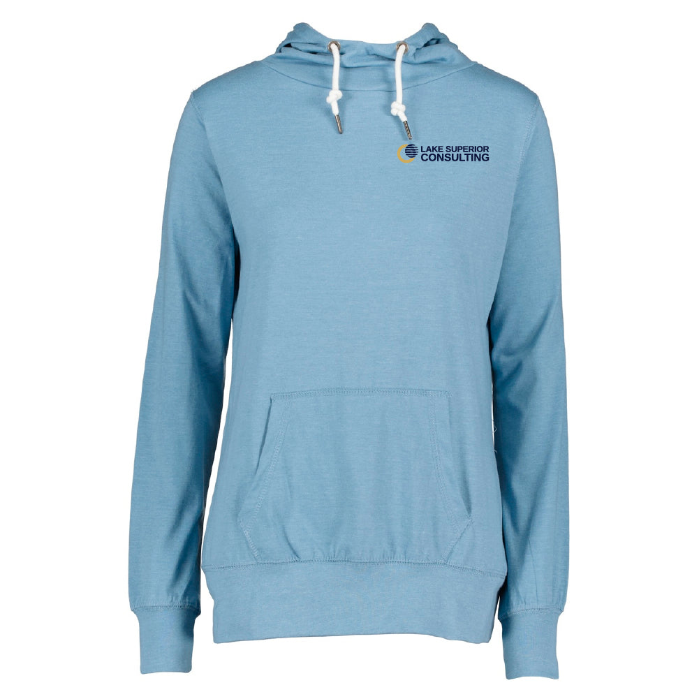 LSC Ladies Long Sleeve Funnel Neck Hooded Tee