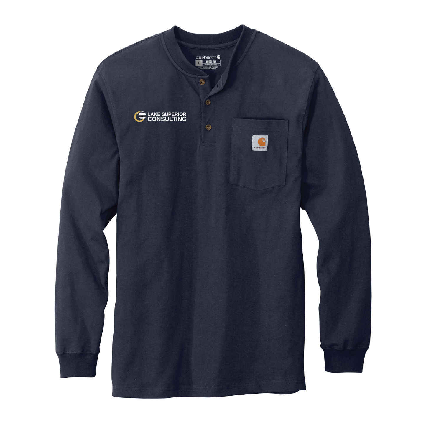 LSC Carhartt® Long Sleeve Henley T-Shirt