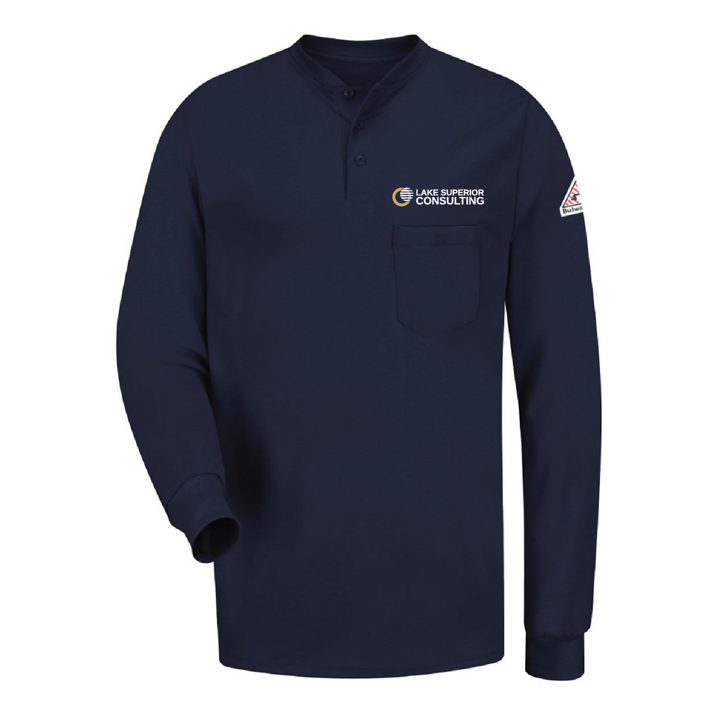 LSC Long Sleeve Tagless Henley Shirt FR