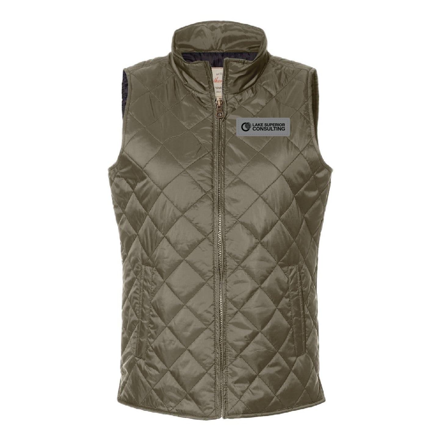 LSC Women's Vintage Diamond Quilted Vest