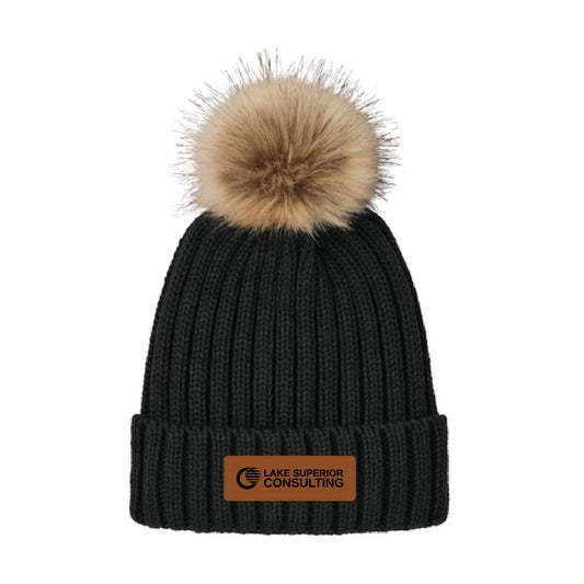 LSC Faux Fur Pom Beanie