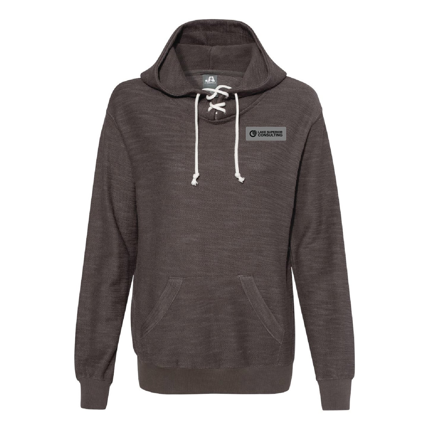 LSC Women’s French Terry Sport Lace Scuba Hooded Pullover