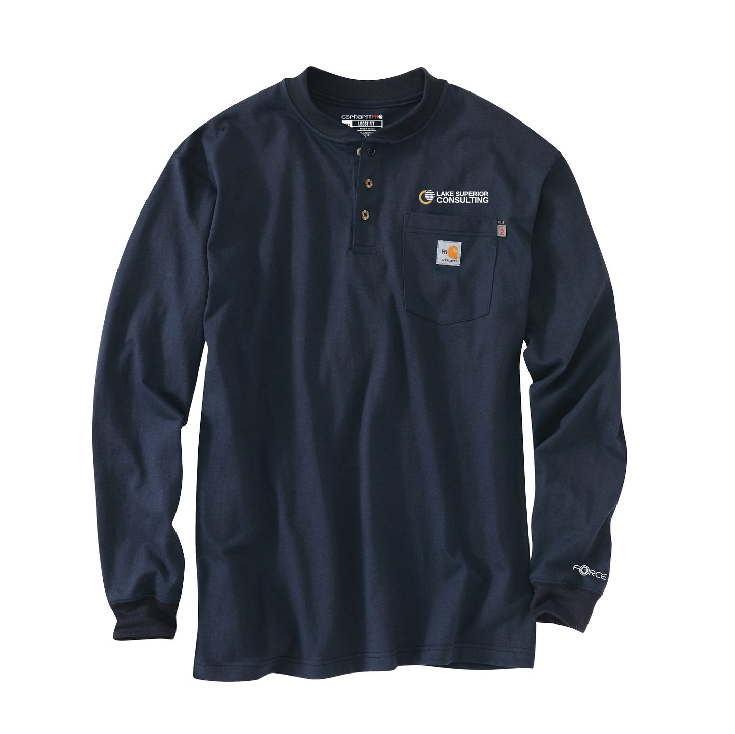 LSC Carhartt 100237 Mens FR Force Dearborn Loose LS Henley