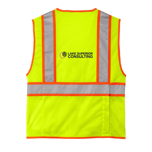 LSC CornerStone® ANSI 107 Class 2 Surveyor Zippered Two-Tone Vest
