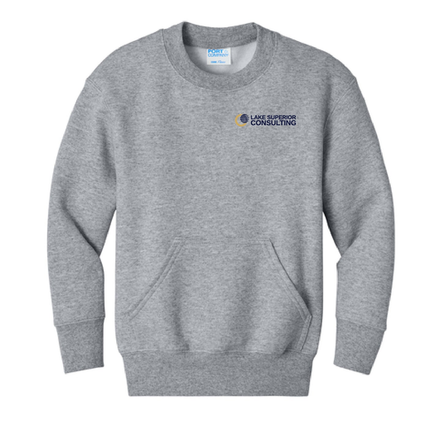 LSC Youth Unisex Core Fleece Crewneck Pocket Sweatshirt