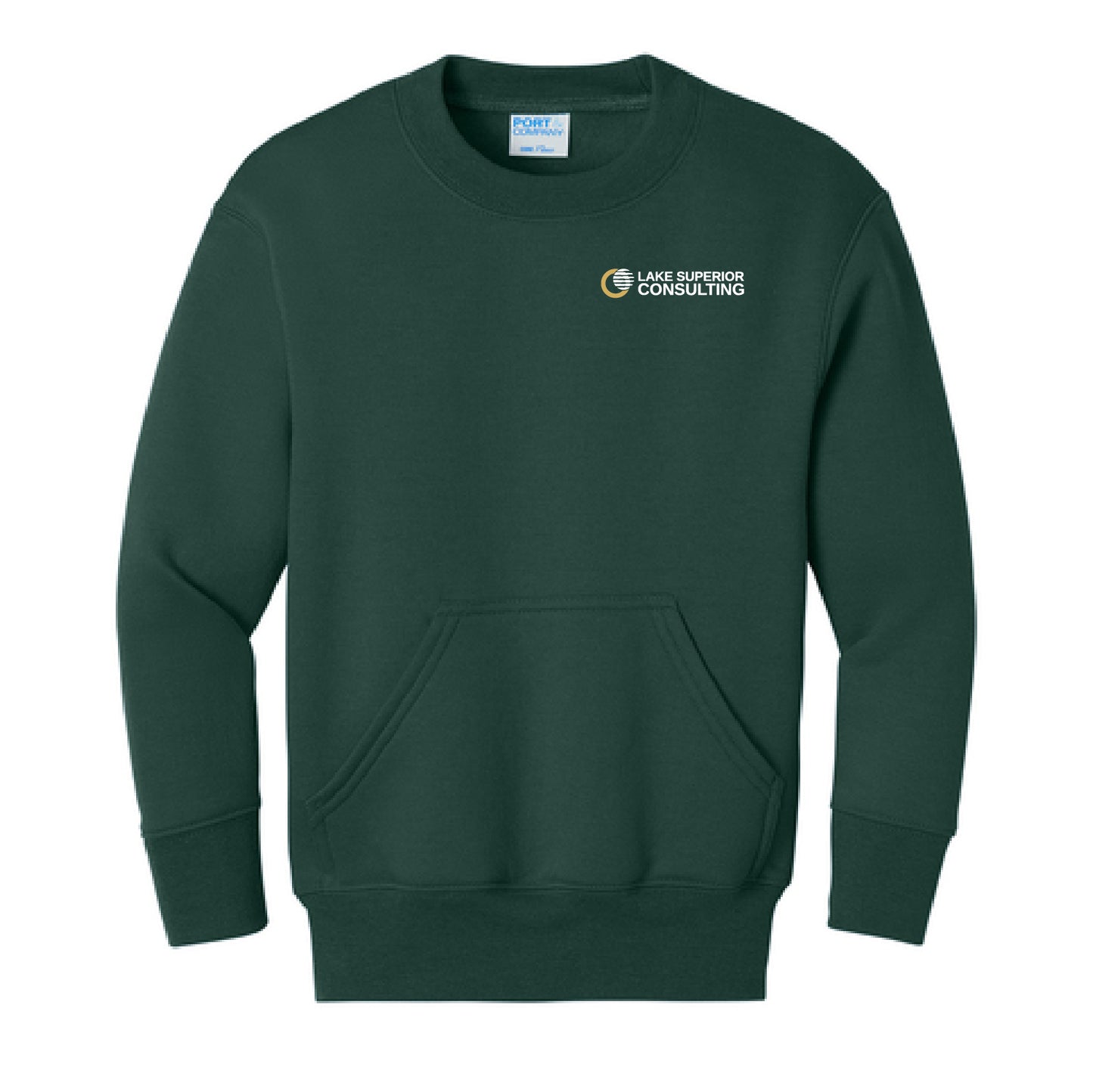 LSC Youth Unisex Core Fleece Crewneck Pocket Sweatshirt