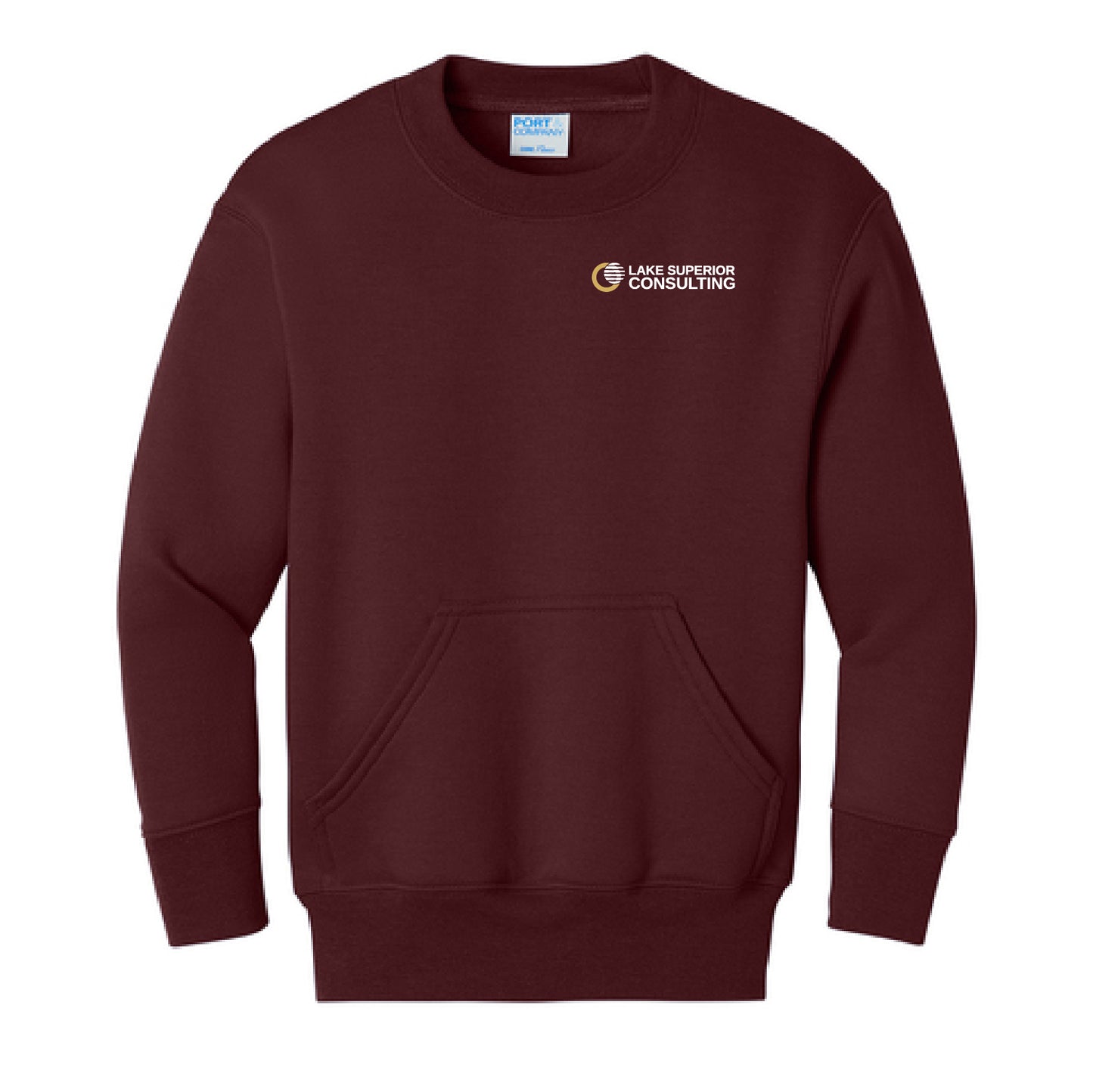 LSC Youth Unisex Core Fleece Crewneck Pocket Sweatshirt