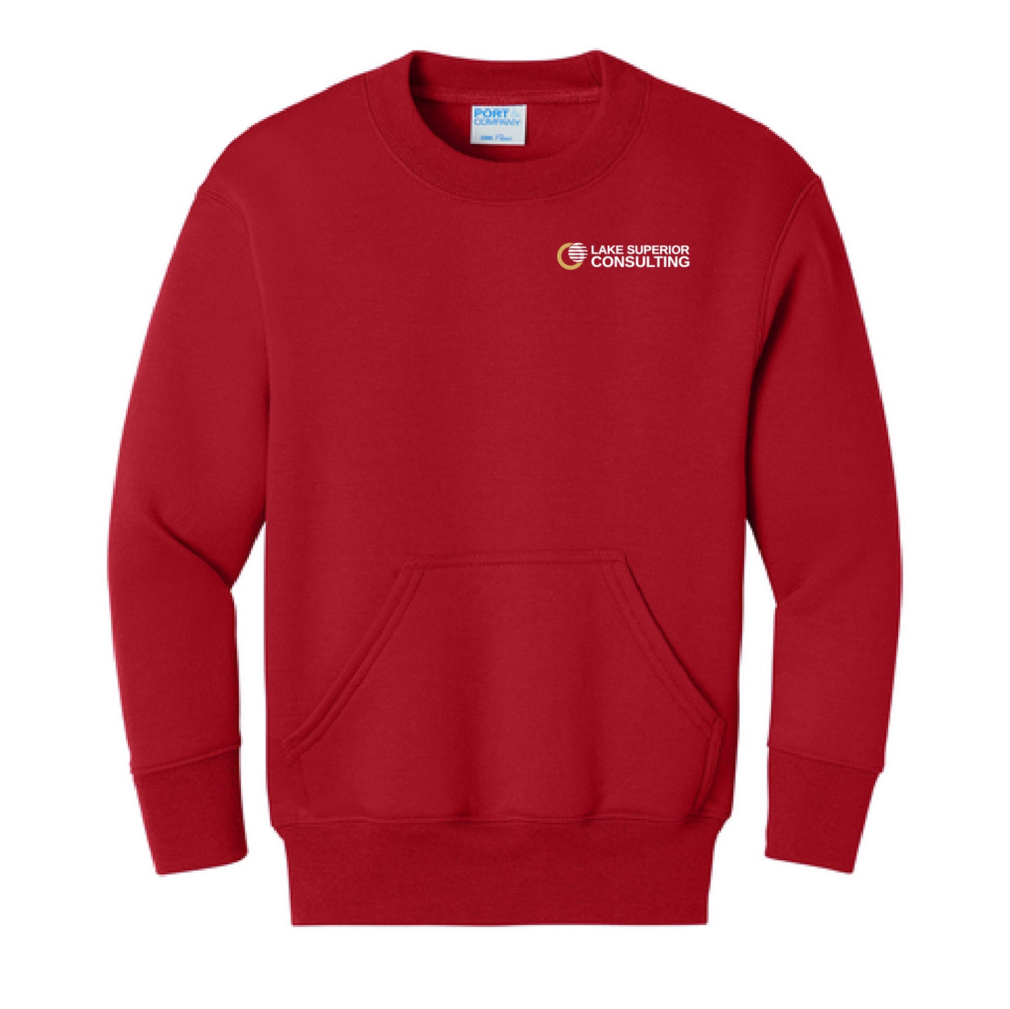 LSC Youth Unisex Core Fleece Crewneck Pocket Sweatshirt