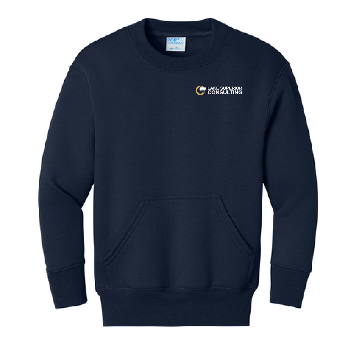 LSC Youth Unisex Core Fleece Crewneck Pocket Sweatshirt