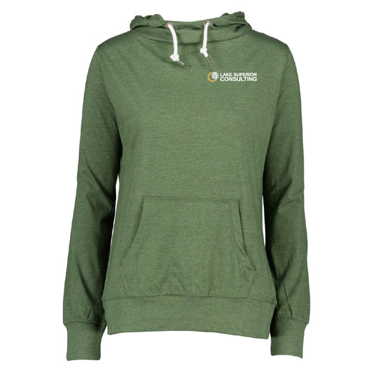 LSC Ladies Long Sleeve Funnel Neck Hooded Tee