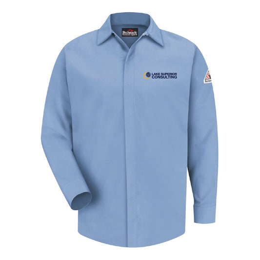 LSC Concealed-Gripper Pocketless Work Shirt FR